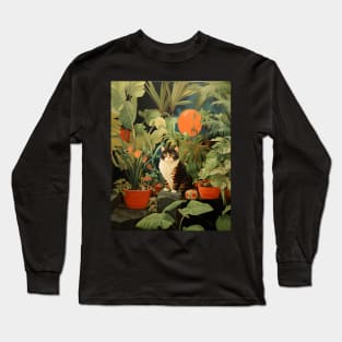 Purrfect Harmony: Cats and Plants Long Sleeve T-Shirt